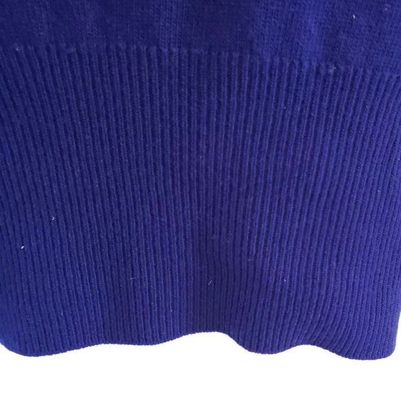 Vintage Benetton Knit Sweater Dress Purple Women Size 14 to 16 READ - Picture 7 of 8